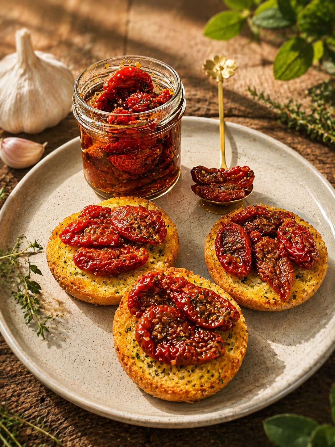 Een hartige bite met de zonnige smaak van langzaam gedroogde tomaten. Perfect voor elk borrelmoment.